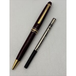 Vintage MONTBLANC Meisterstuck Burgundy Ballpoint twist pen 90's Works Germany